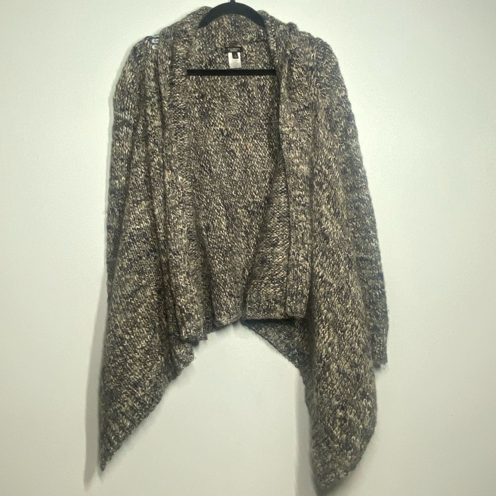 Talbots Alpaca Wool Blend Knit Waterfall Cardigan Poncho NEW